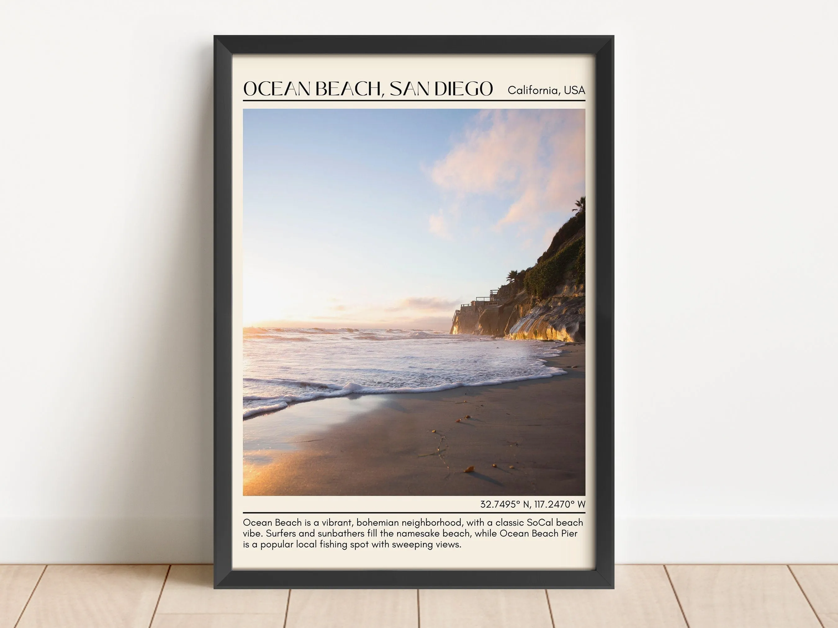 Ocean Beach San Diego Wall Art Canvas, USA