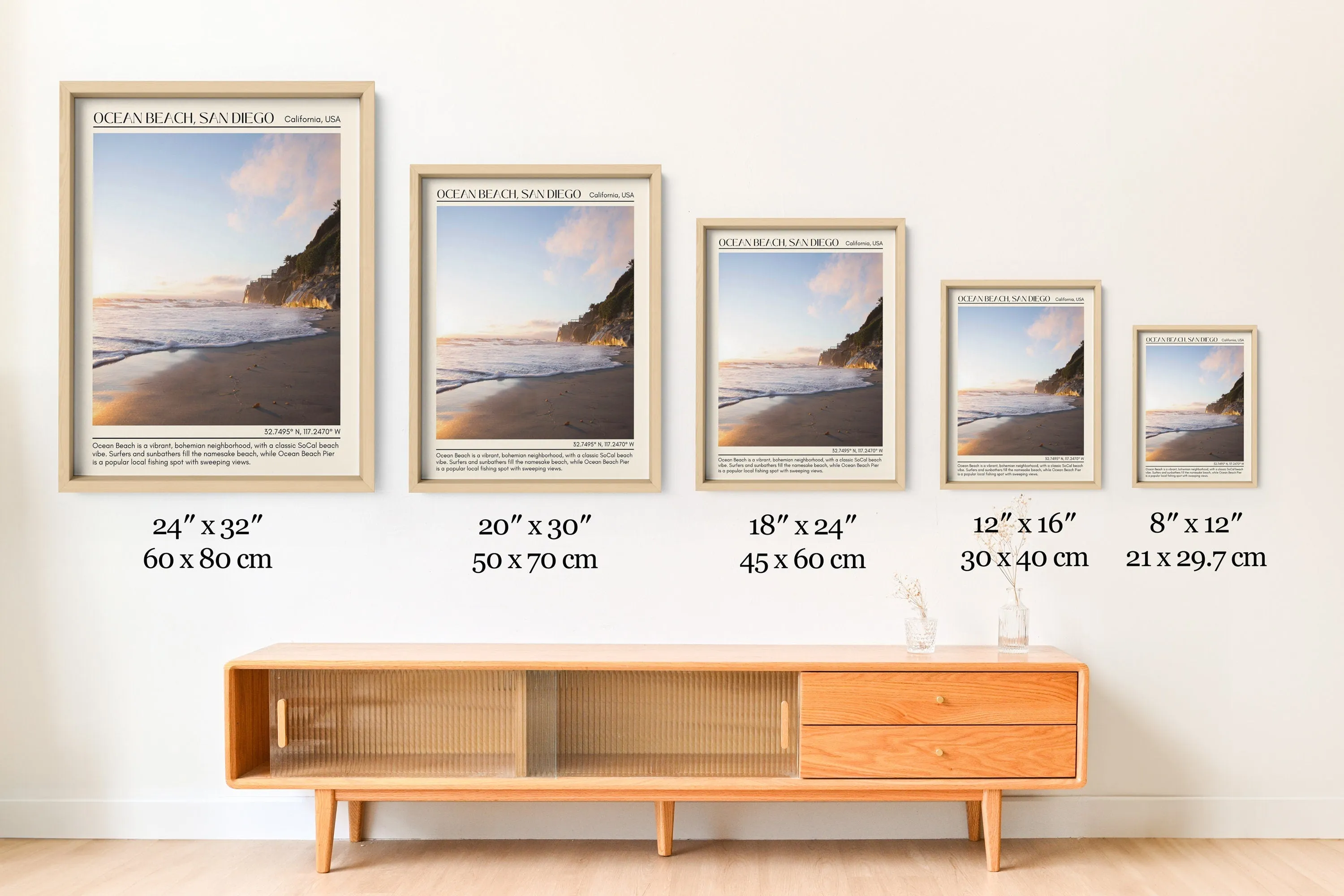 Ocean Beach San Diego Wall Art Canvas, USA