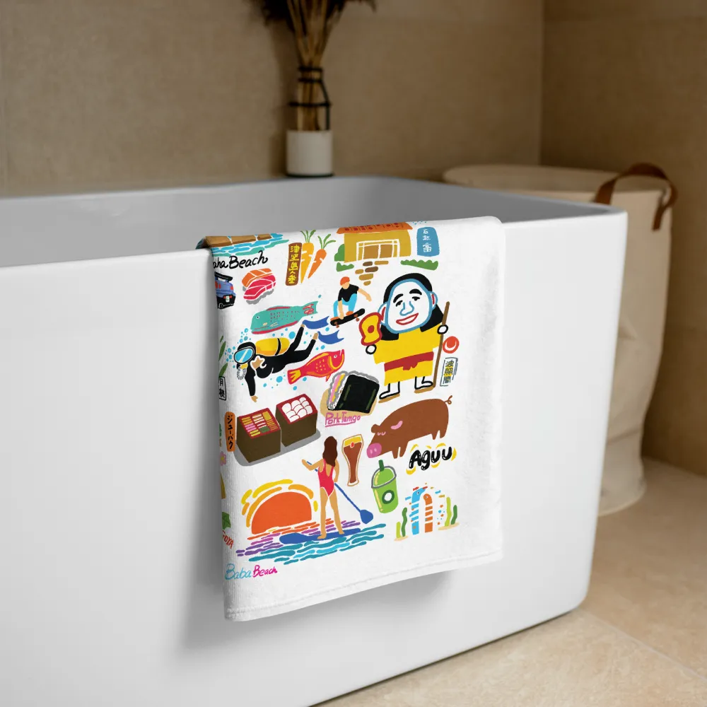 Okinawa Inspired Bath Towel