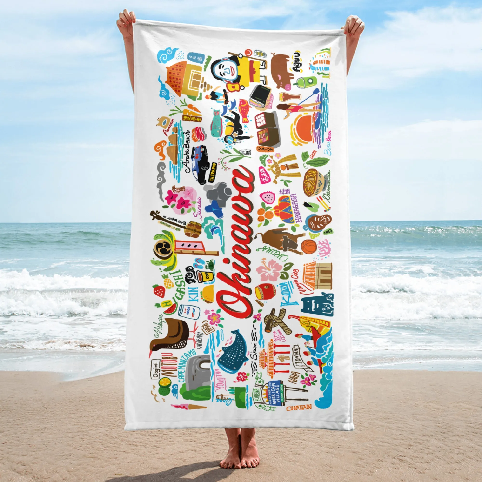 Okinawa Inspired Bath Towel