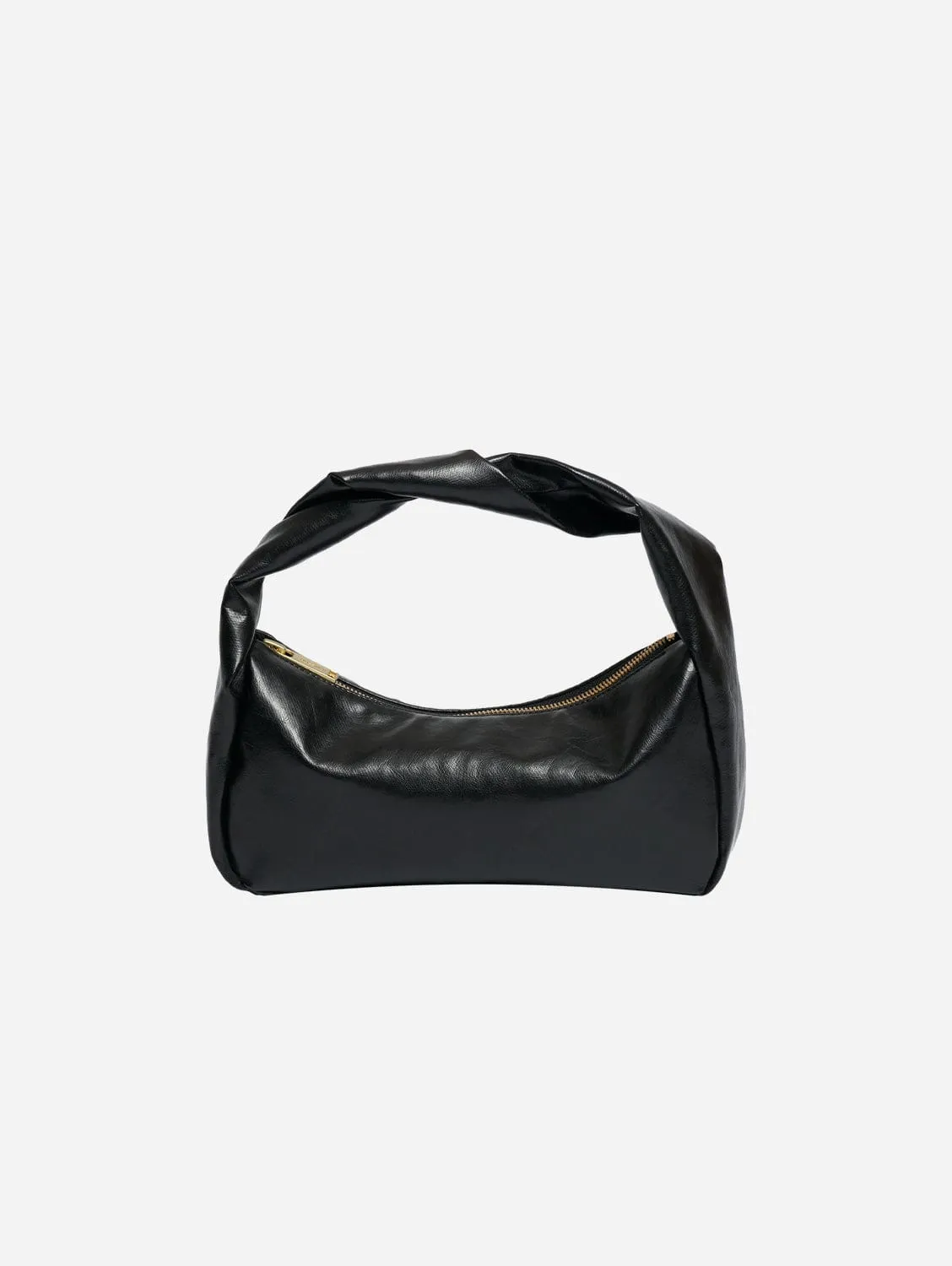Oleatex Vegan Olive Leather Twist Bag | Night Black