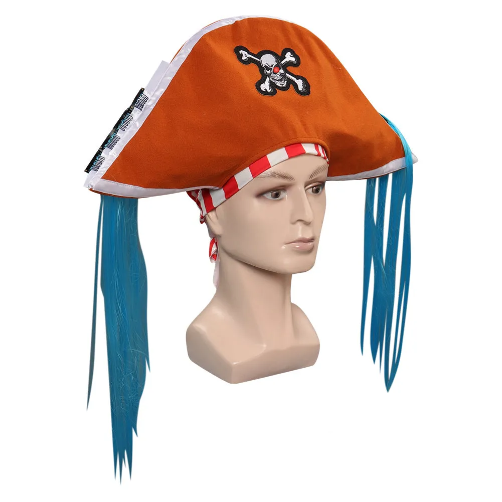 One Piece Buggy Cosplay Cap Headgear Halloween Carnival Costume Accessories