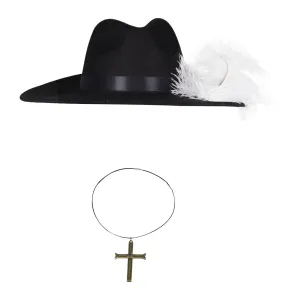 One Piece Eagle Eye Hat Cosplay Hat Cap Necklace Halloween Carnival Costume Accessories