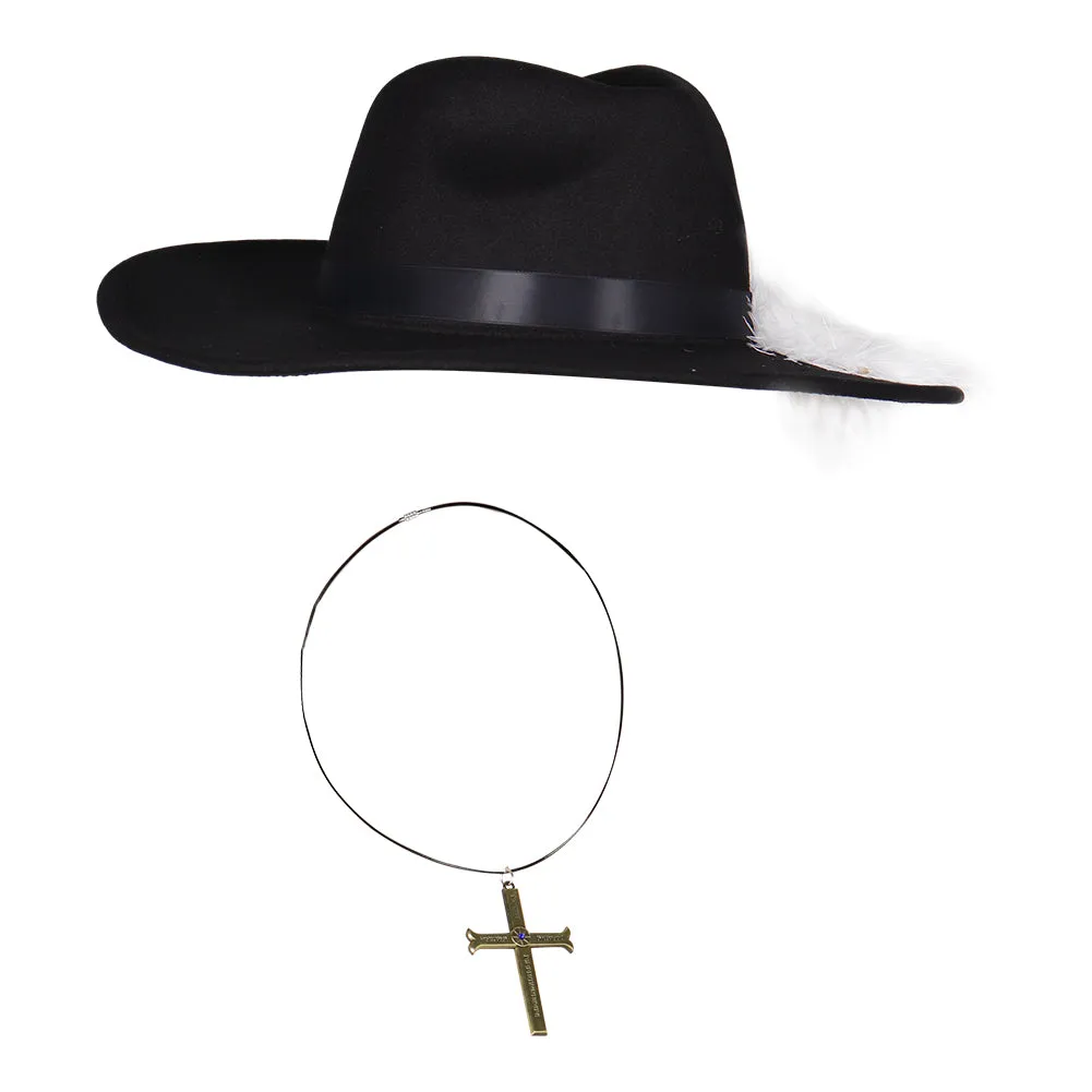 One Piece Eagle Eye Hat Cosplay Hat Cap Necklace Halloween Carnival Costume Accessories