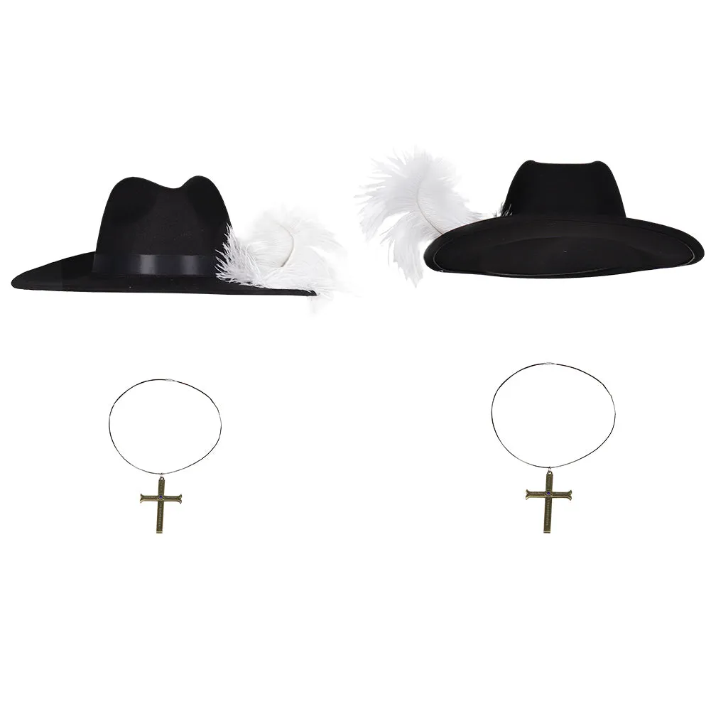 One Piece Eagle Eye Hat Cosplay Hat Cap Necklace Halloween Carnival Costume Accessories