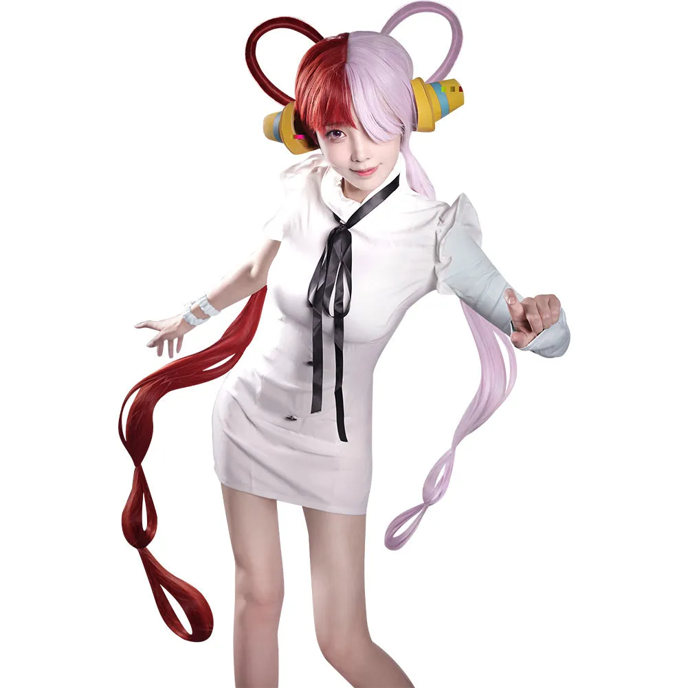 One Piece Film Red Uta Cosplay Costume Dress Coat Outfits Halloween Carnival Suit
