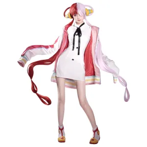 One Piece Film Red Uta Cosplay Costume Dress Coat Outfits Halloween Carnival Suit