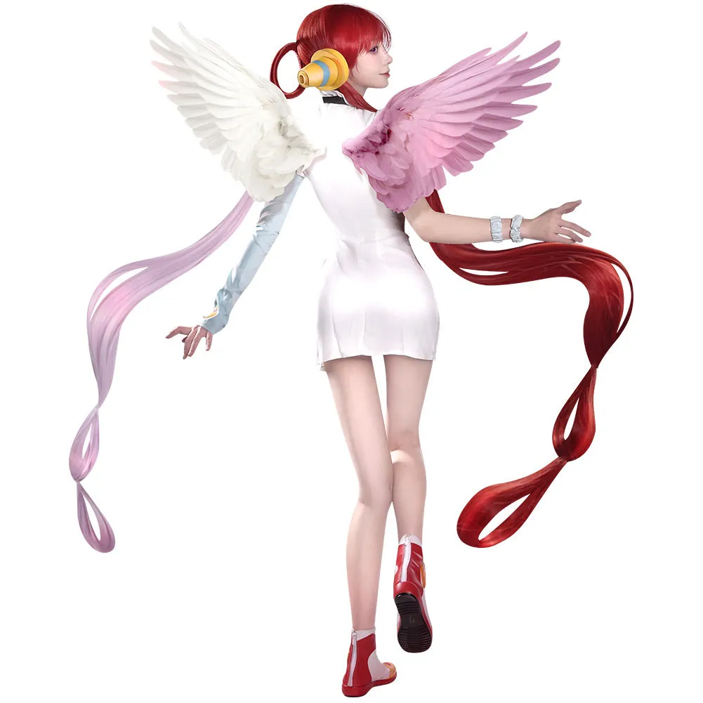 One Piece Film Red Uta Cosplay Costume Dress Coat Outfits Halloween Carnival Suit