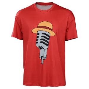 One Piece Movie Red Luffy Cosplay T-shirt Men Women Summer Short Sleeve Shirt
