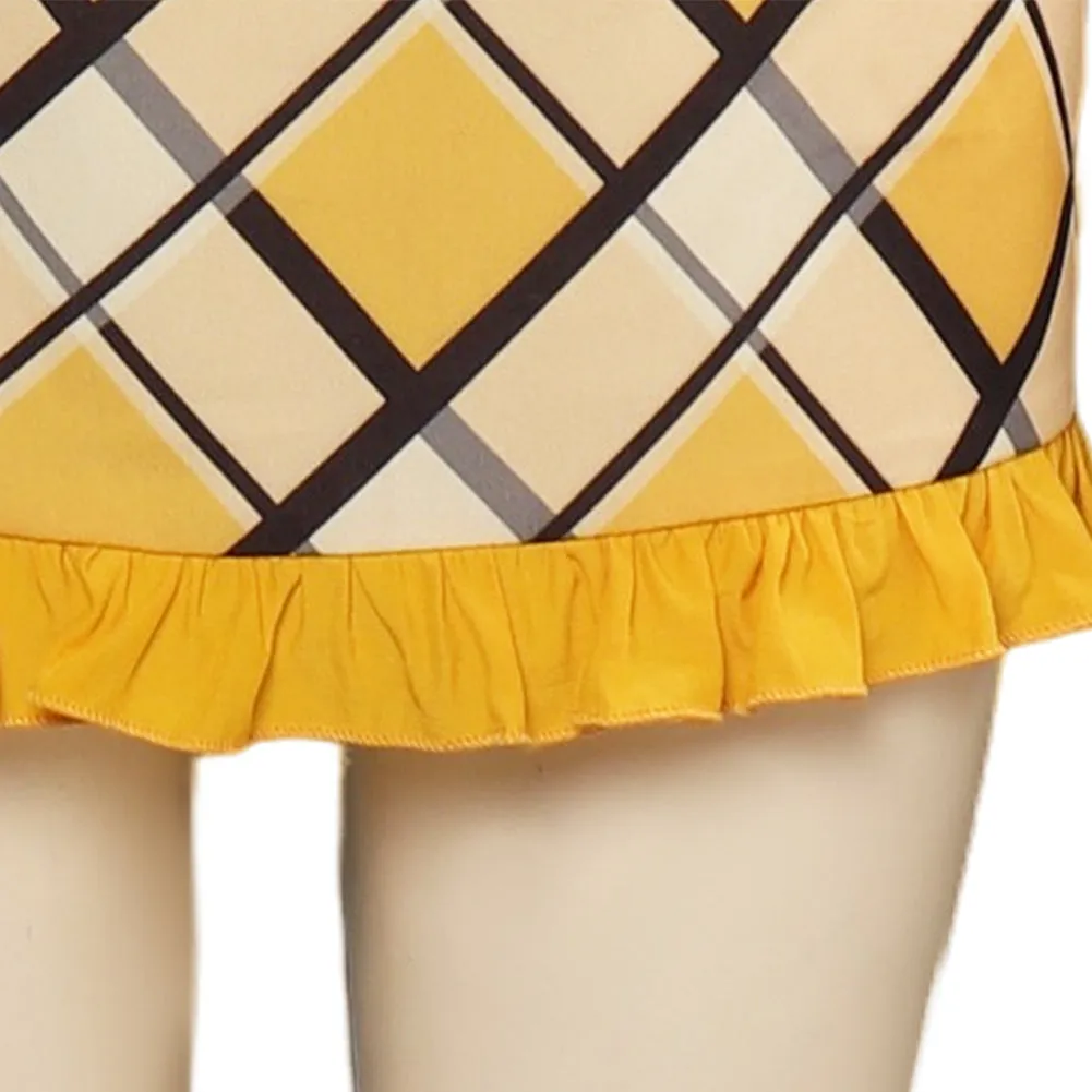 One Piece Nami Cosplay Costume Print Yellow Outfits Halloween Carnival Suit