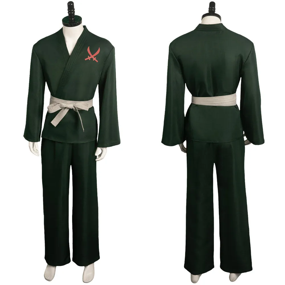 One Piece Roronoa Zoro Green Suit Cosplay Costume Outfits Halloween Carnival Suit