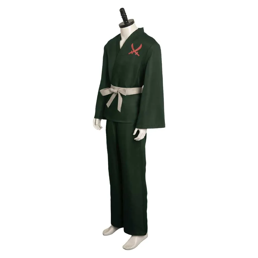 One Piece Roronoa Zoro Green Suit Cosplay Costume Outfits Halloween Carnival Suit