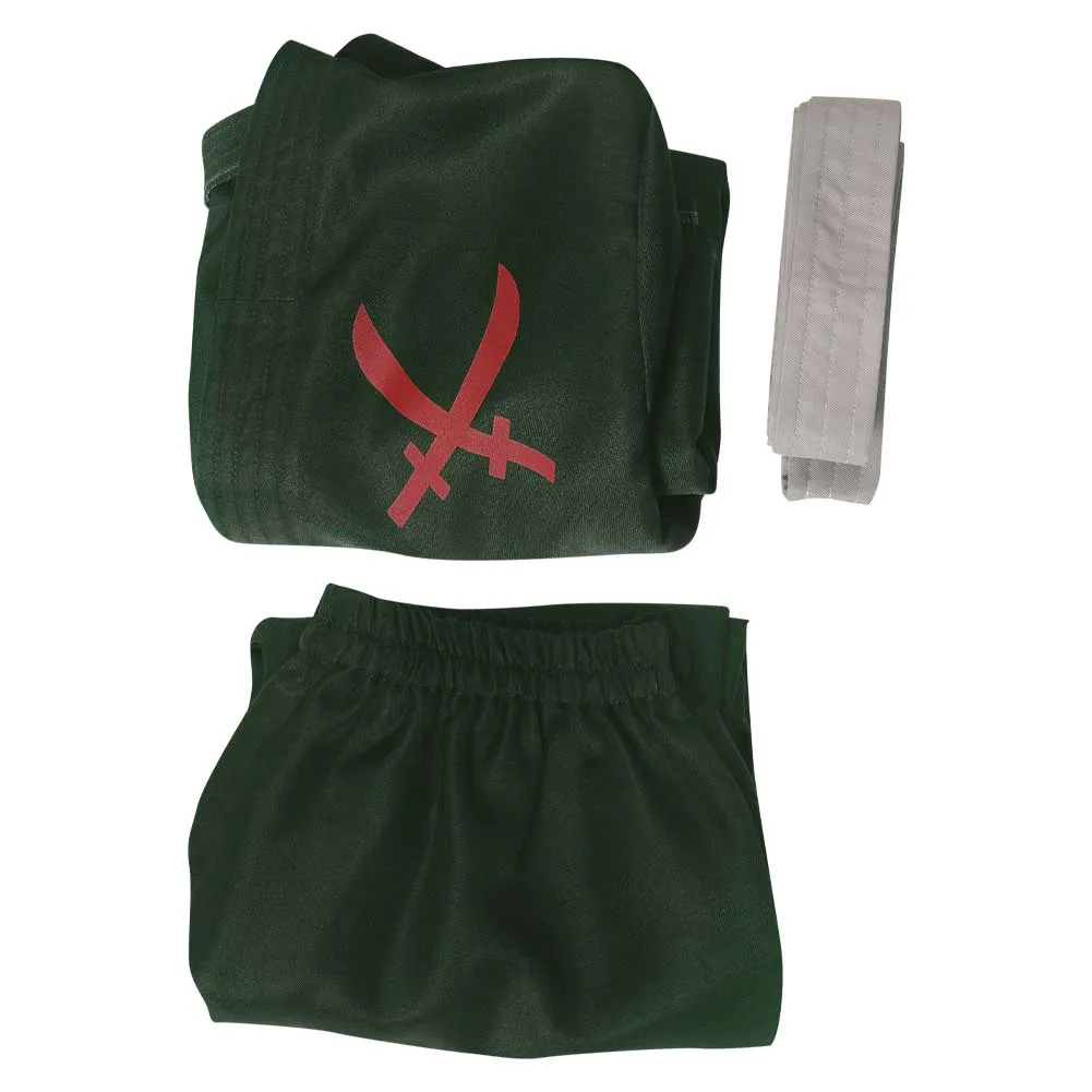 One Piece Roronoa Zoro Green Suit Cosplay Costume Outfits Halloween Carnival Suit