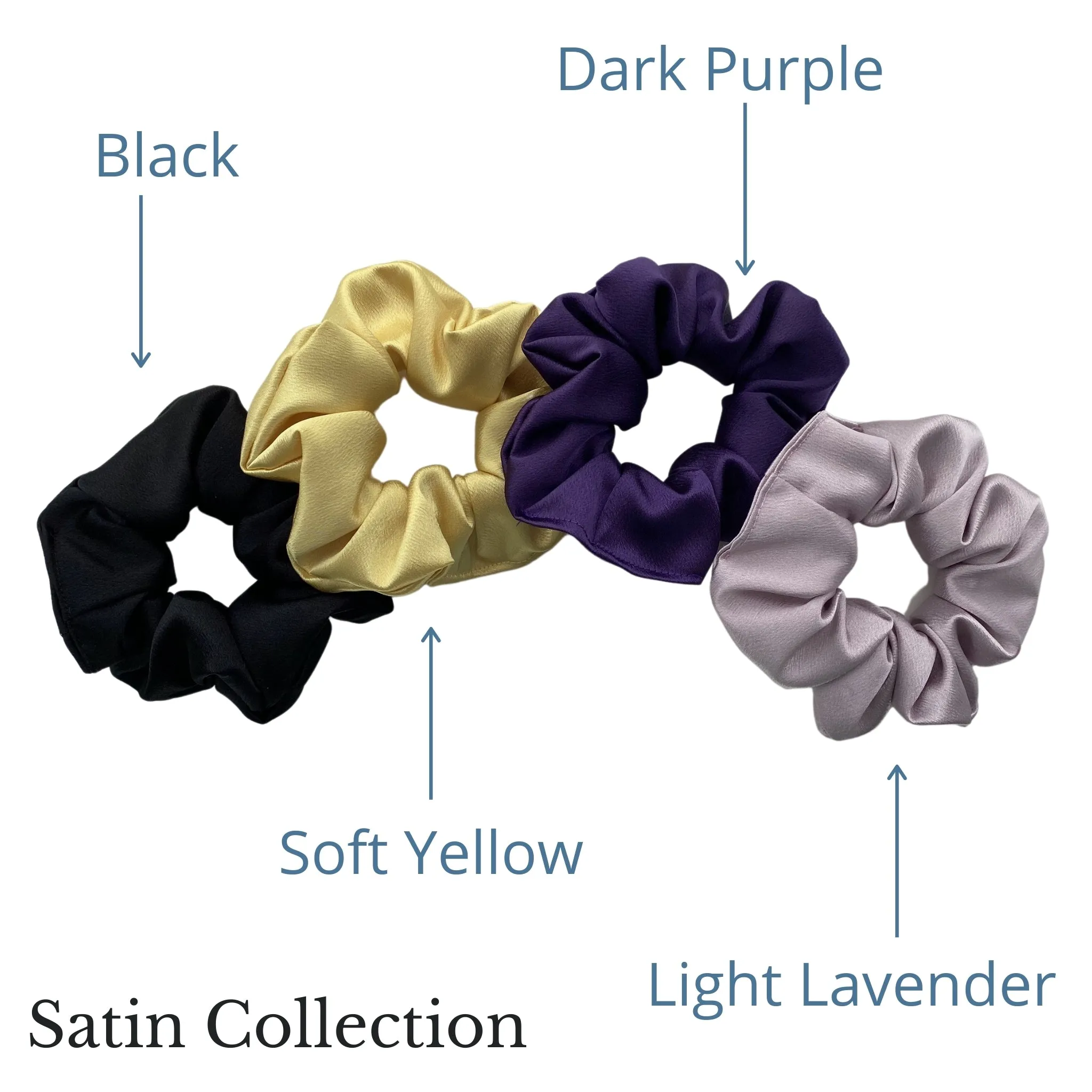 Orchid Satin Scrunchie