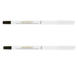 Pack of 2 L'Oreal Paris Age Perfect Satin Glide Eyeliner, Black 100