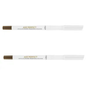 Pack of 2 L'Oreal Paris Age Perfect Satin Glide Eyeliner, Brown 102