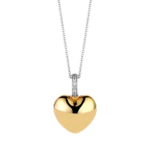 Pendentif Cœur TI SENTO - Argent Bicolore (6745SY)