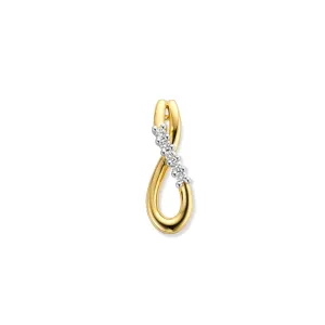 Pendentif motif - Or Jaune et Blanc, Diamants (065622/A)