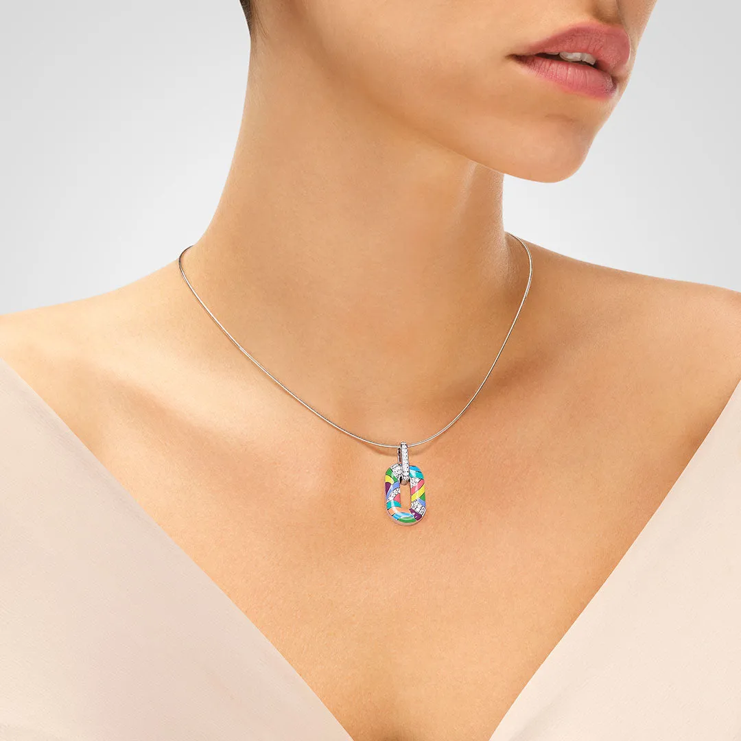 Pendentif UNASTORIA - Capri, Argent et Zircons (BQ16007)
