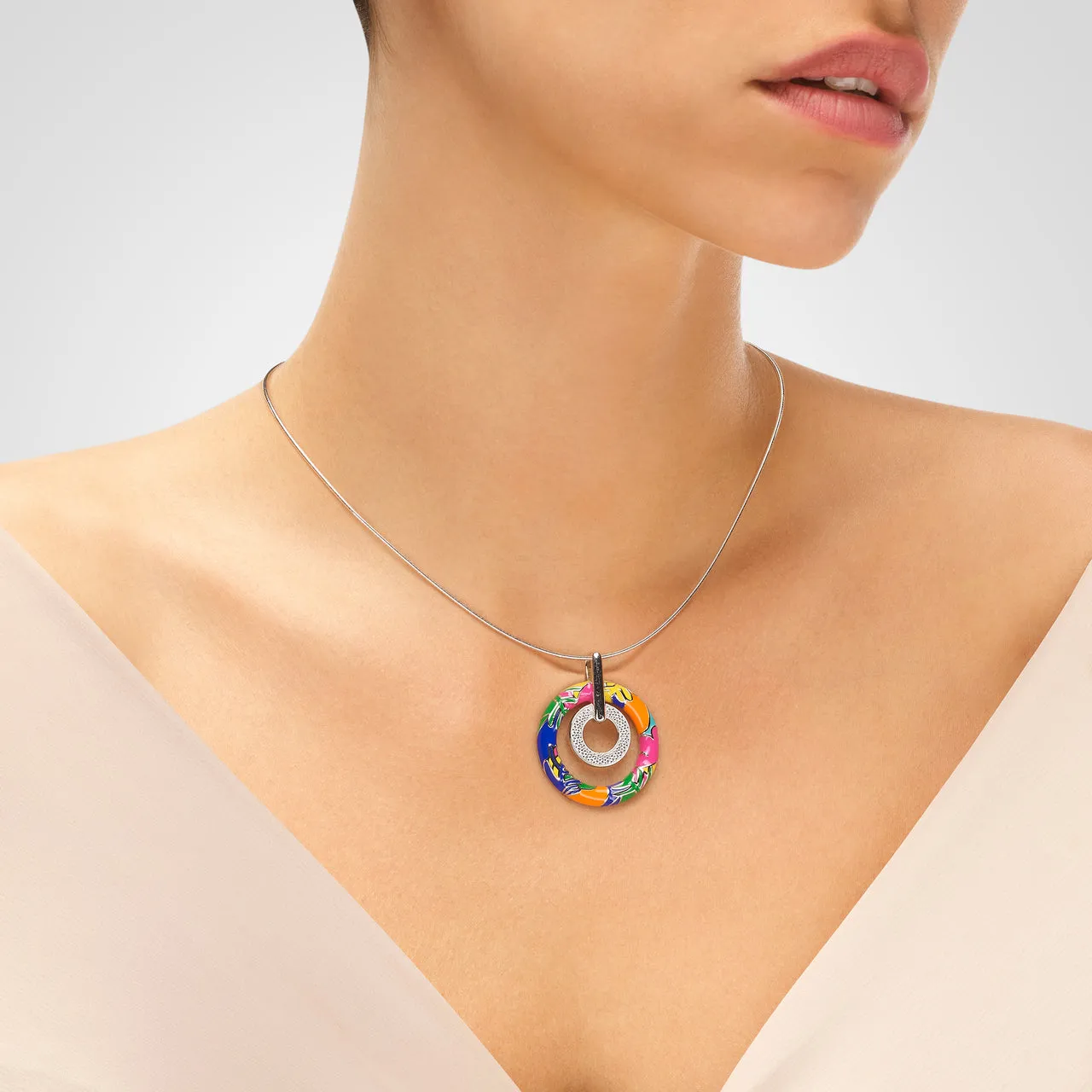 Pendentif UNASTORIA - Fidji, Argent et Zircons (BQ14011)