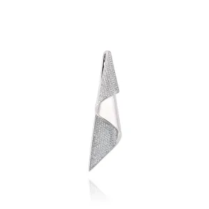 Pendentif UNASTORIA - Vague, Argent et Zircons (BQ160128)