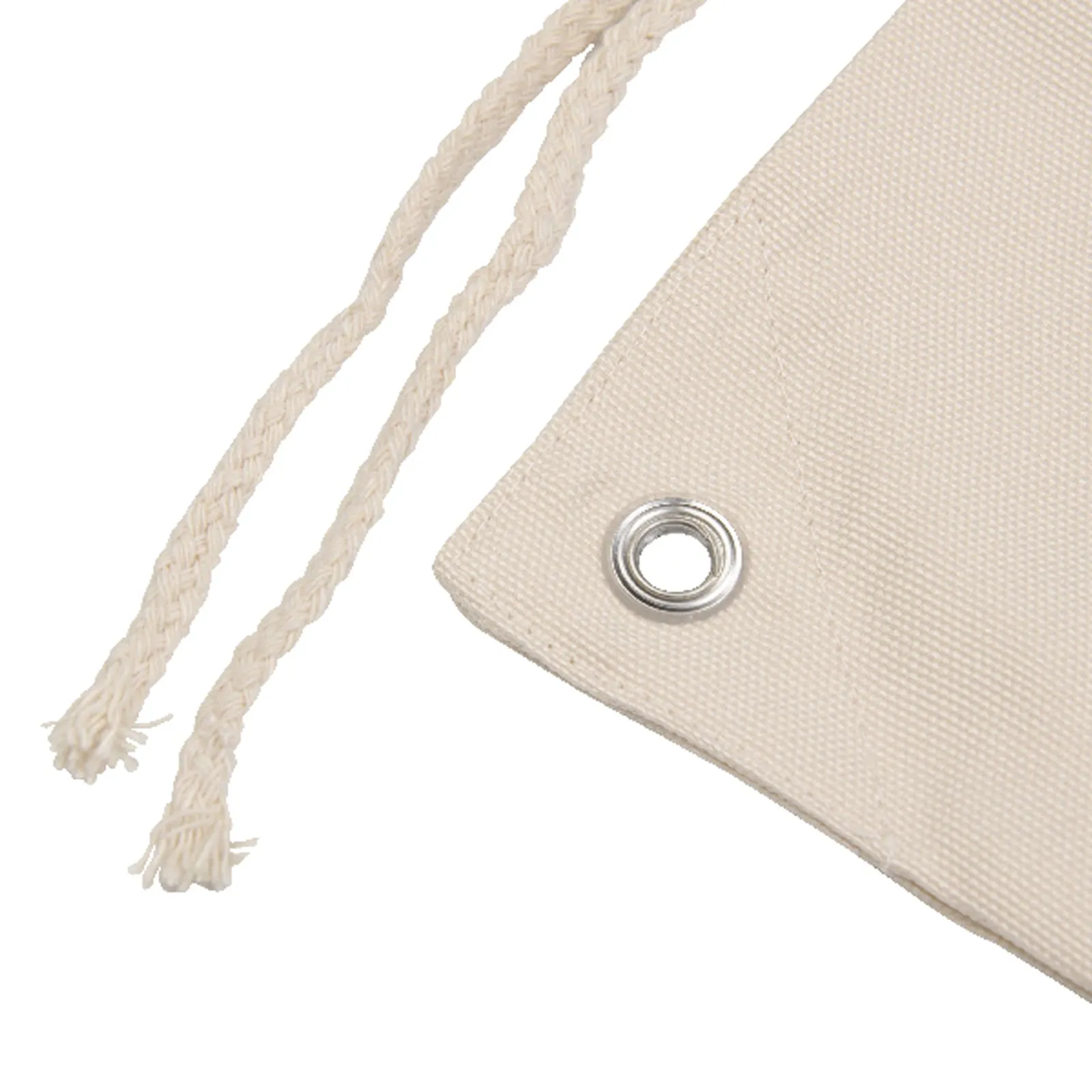 Personalised Canvas Drawstring Backpack with Brown Alpaca Acorn Wreath and Cute Text