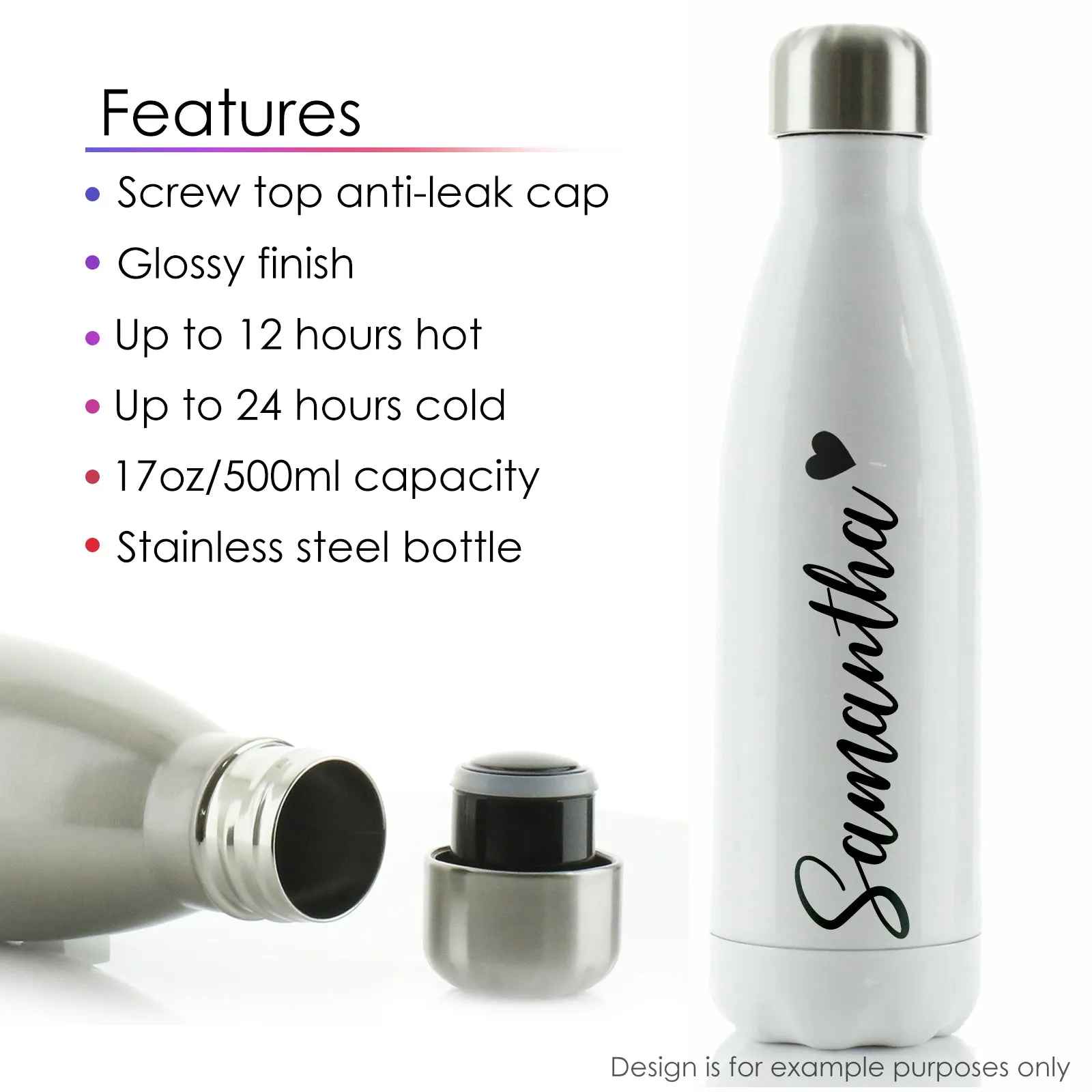 Personalised Cola Bottle with Stylish Text and Floral Mother’s Day Message