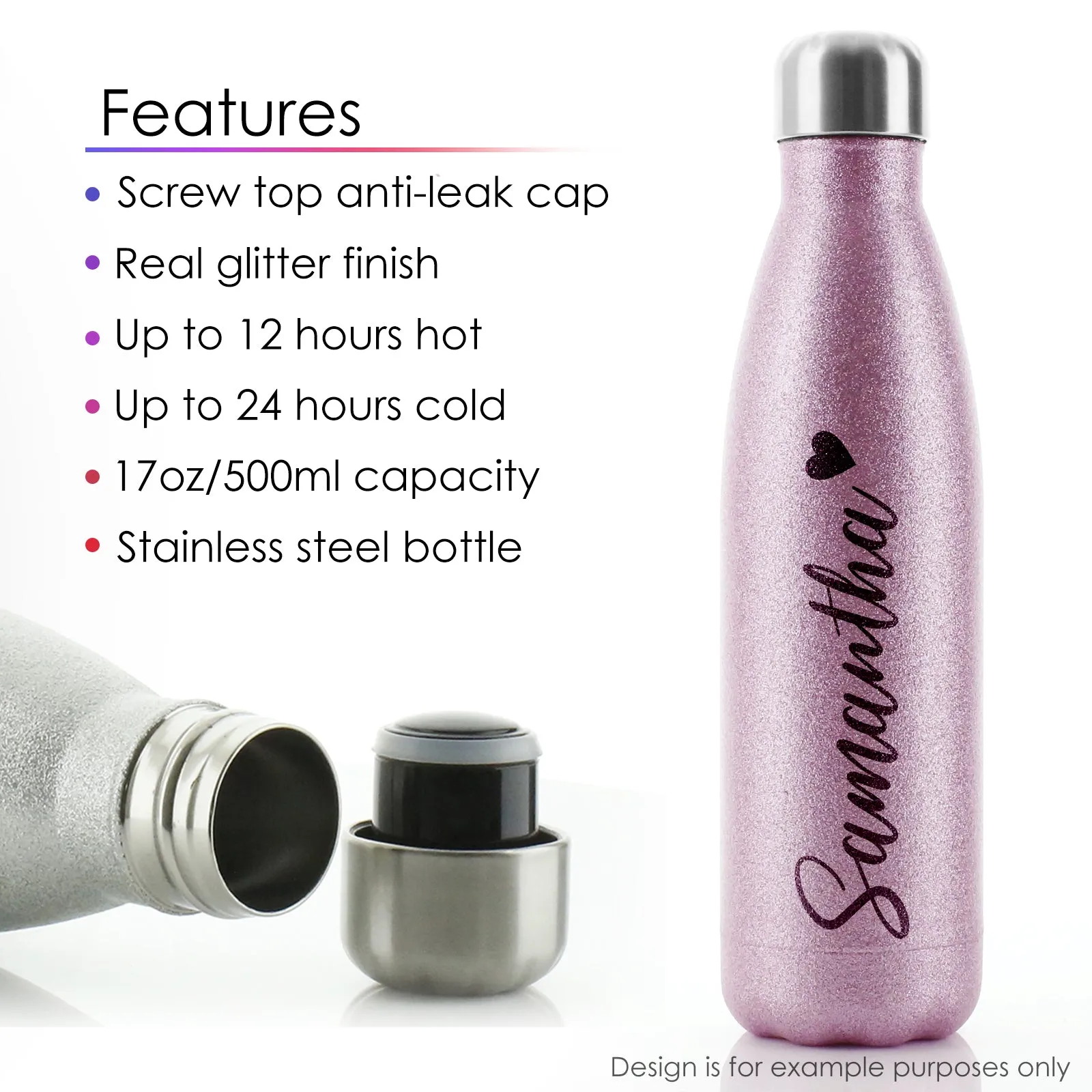 Personalised Cola Bottle with Stylish Text and Floral Mother’s Day Message