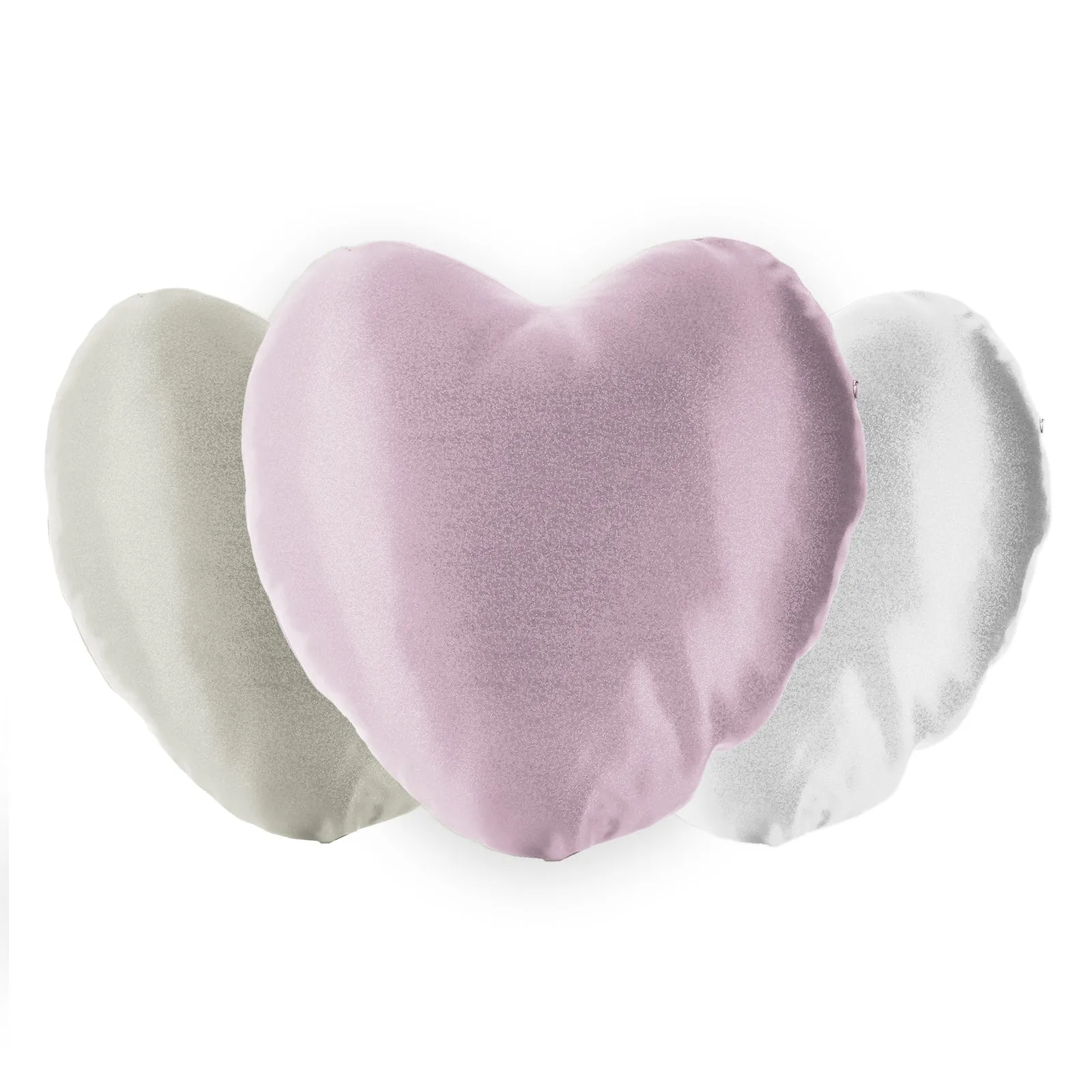 Personalised Glitter Heart Cushion with Stylish Text and Mermaid Love Message