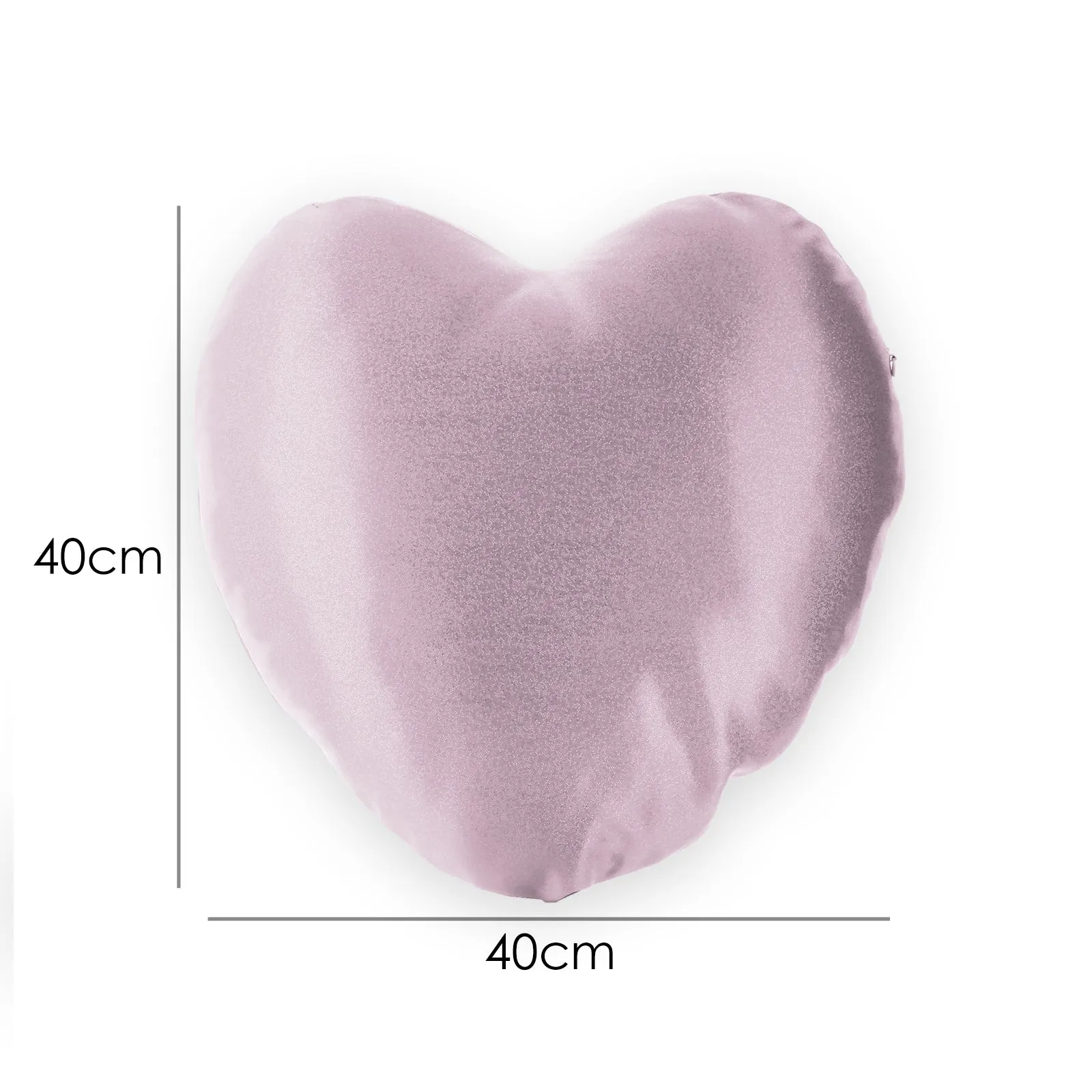 Personalised Glitter Heart Cushion with Stylish Text and Mermaid Love Message