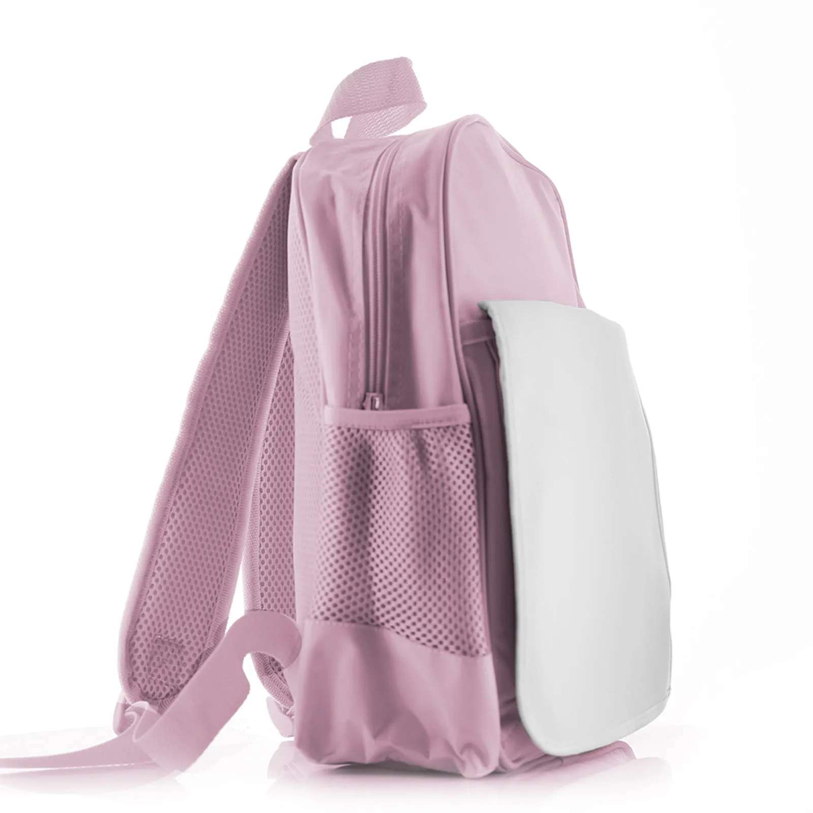 Personalised School Bag with Welcoming Text and Embracing Mum and Baby Hippos
