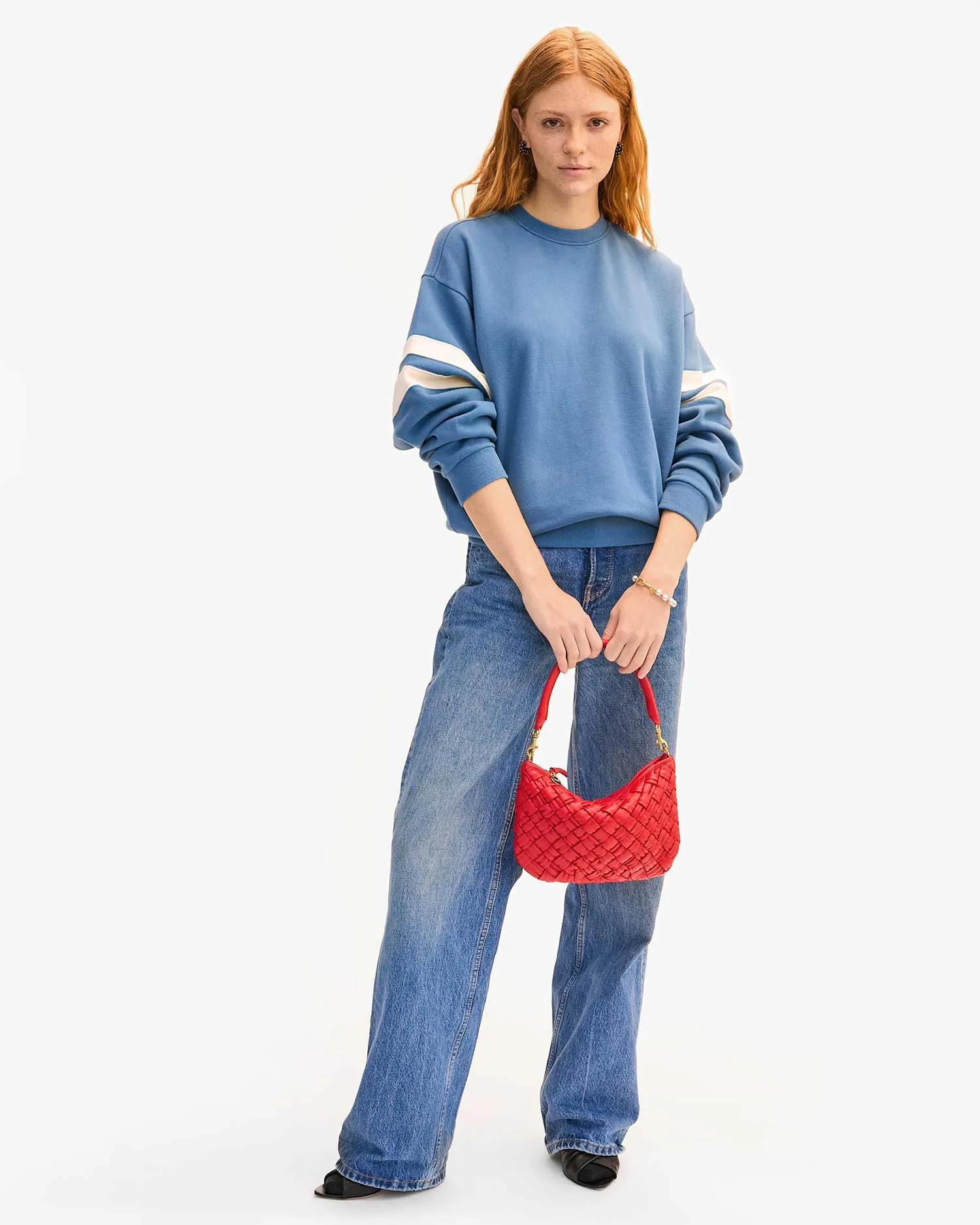 PETIT MOYEN IN ROSSA PUFFY WOVEN NAPPA