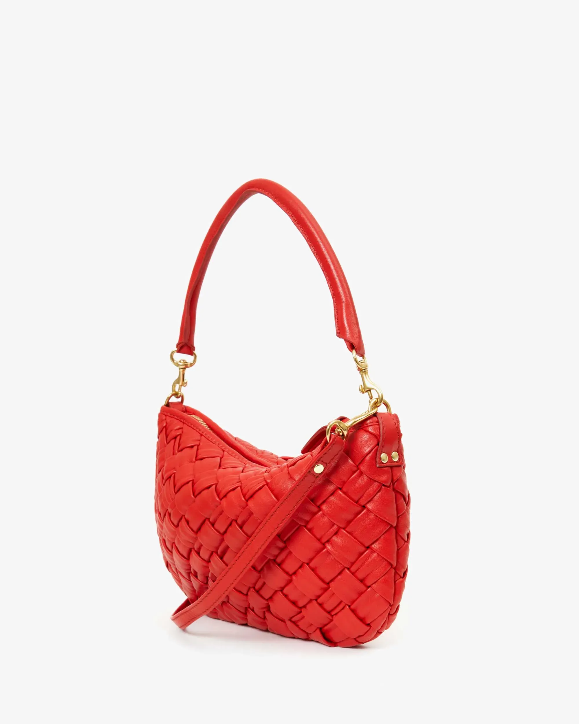 PETIT MOYEN IN ROSSA PUFFY WOVEN NAPPA