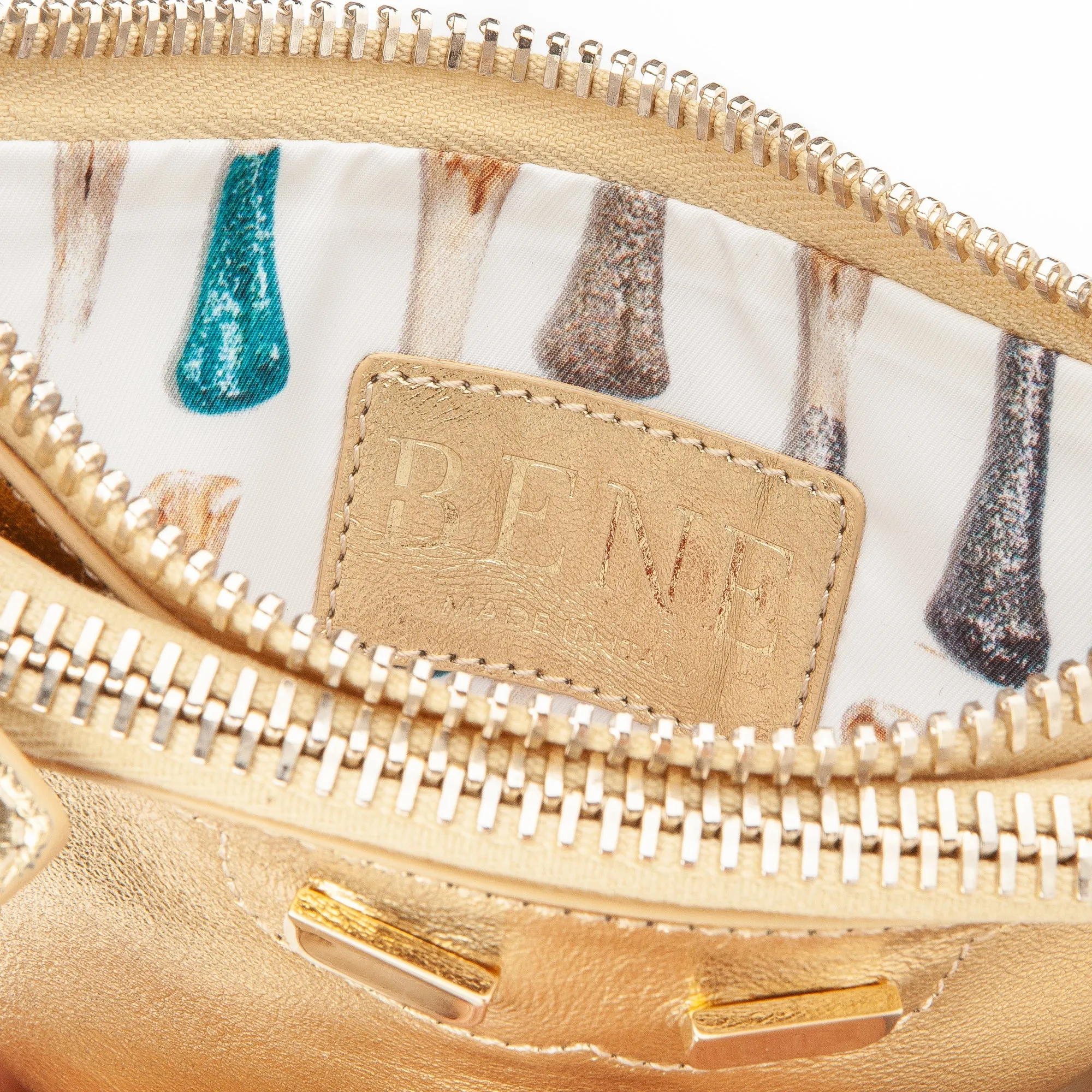 Peyton Double Zip in Gold