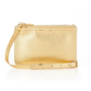 Peyton Double Zip in Gold