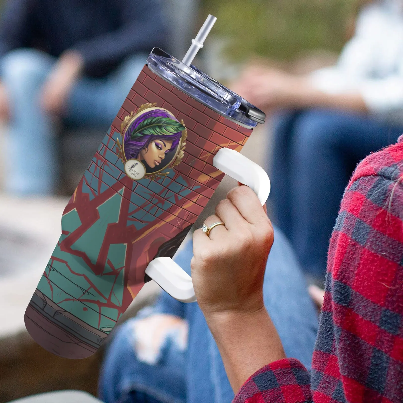 Phat Bear 40oz Tumbler with Handle