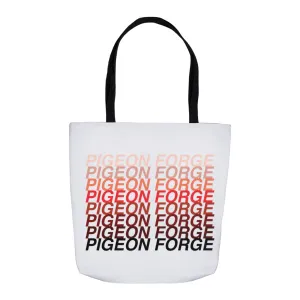 Pigeon Forge Red Ombre Tote Bag