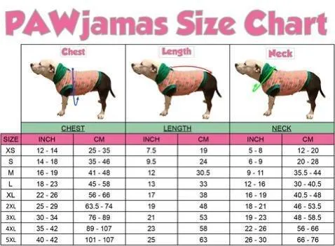 Piggie Animal Print - Dog Pajama with Pink Neck & Trim/Sleeves