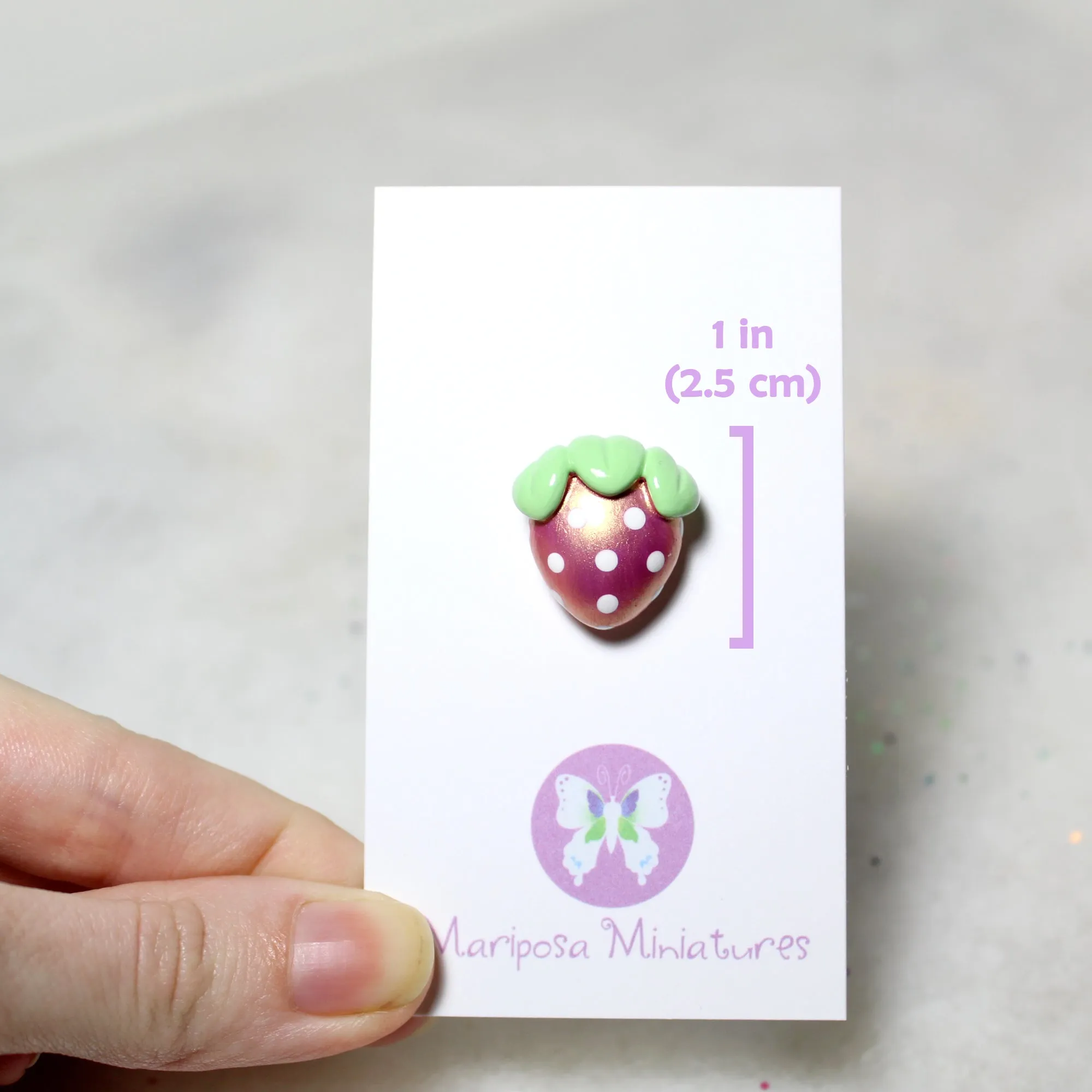 Pink Gold Strawberry Pin