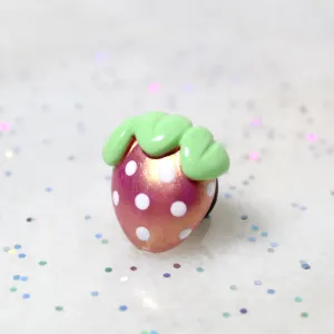 Pink Gold Strawberry Pin