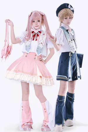 Pink [Messenger of Heaven] Ruffle Sweet Princess Lolita Skirt