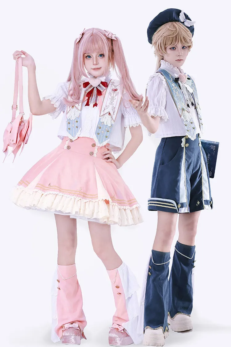Pink [Messenger of Heaven] Ruffle Sweet Princess Lolita Skirt