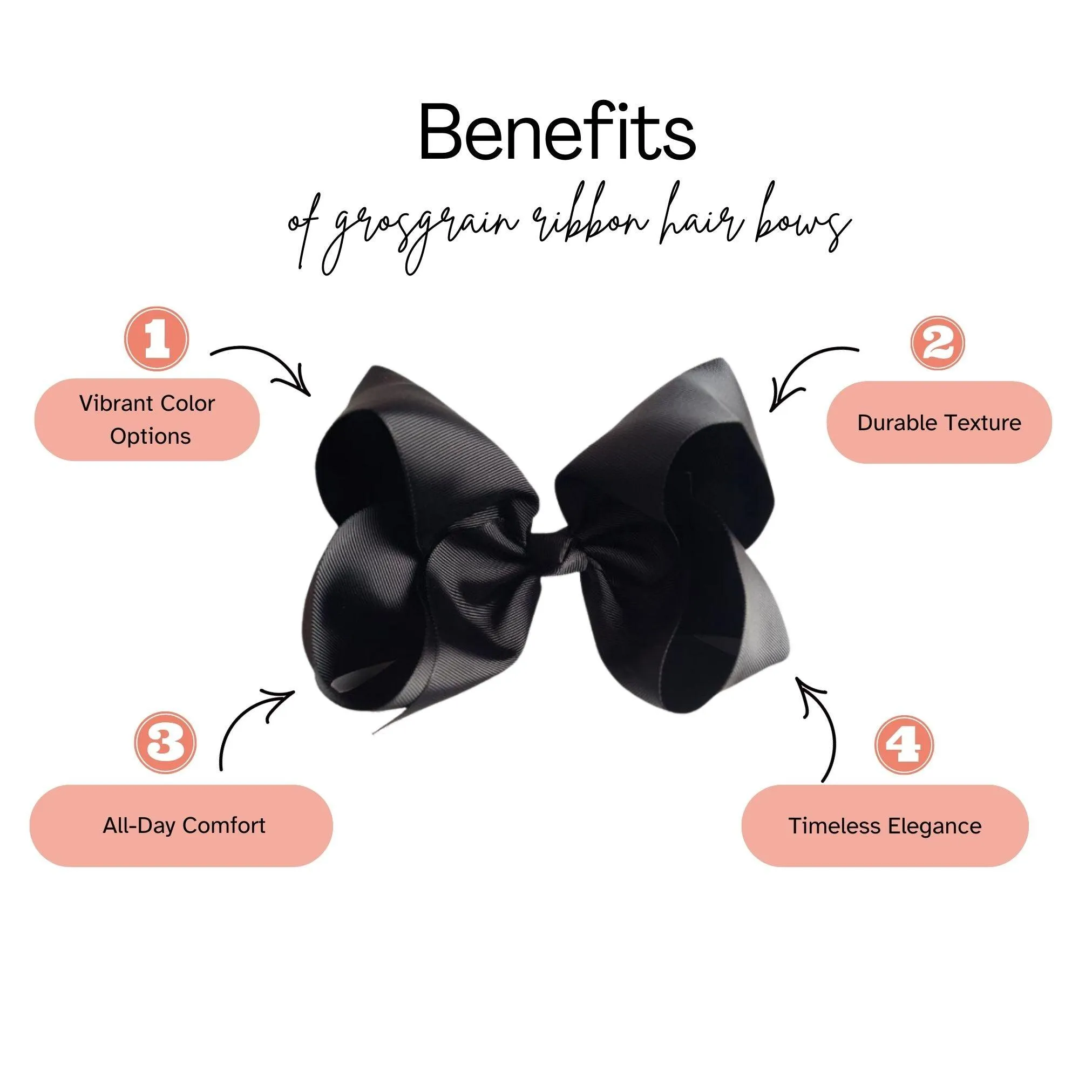 Pink Santa Ribbon Hair Bow