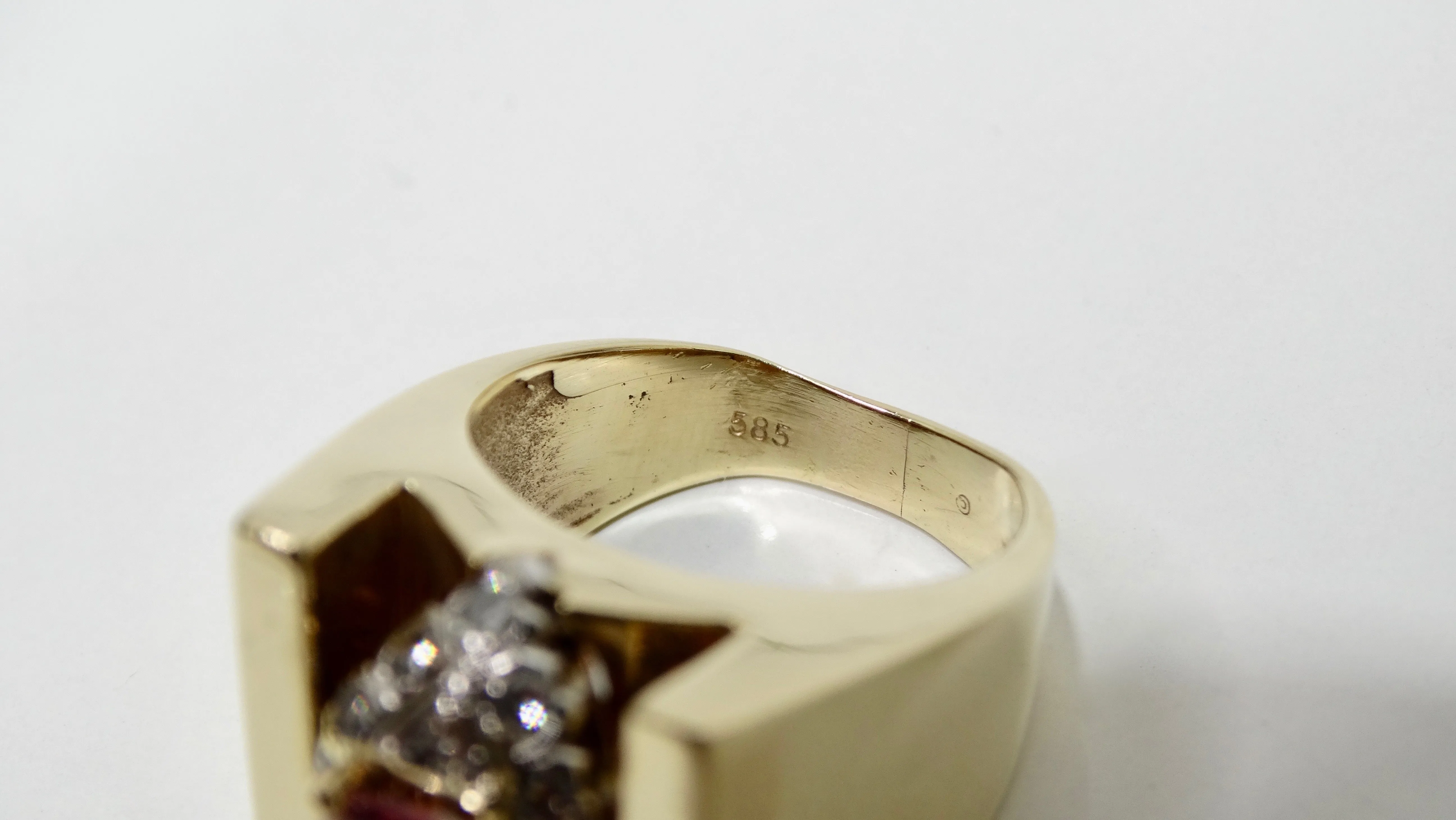 Pink Tourmaline & Diamond Cocktail Ring