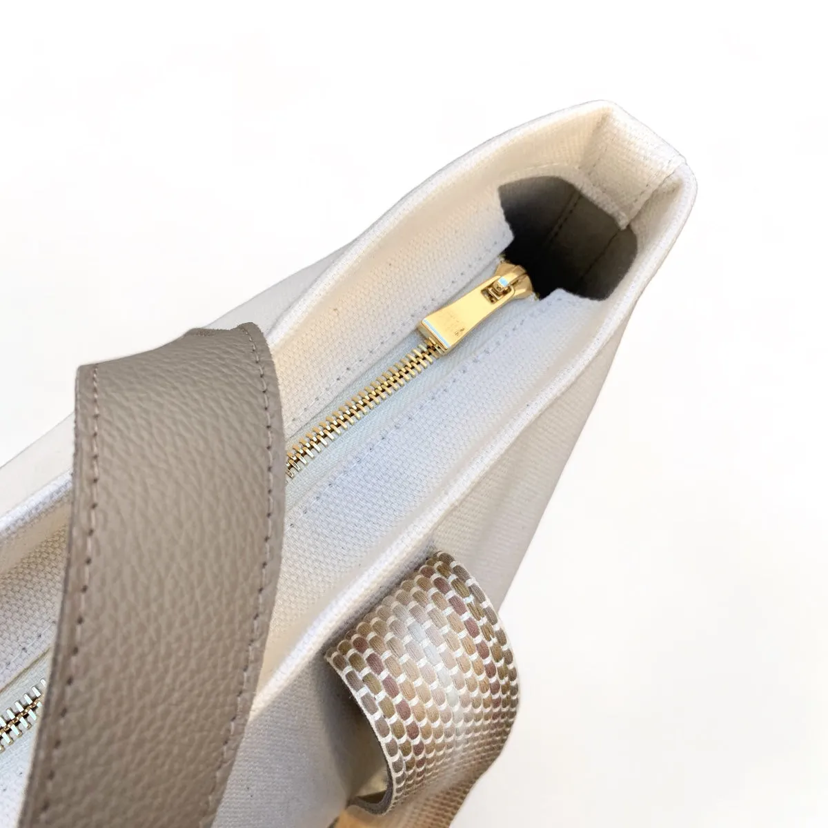 Play   Aprés Bag  - Creta Leather / Natural Canvas