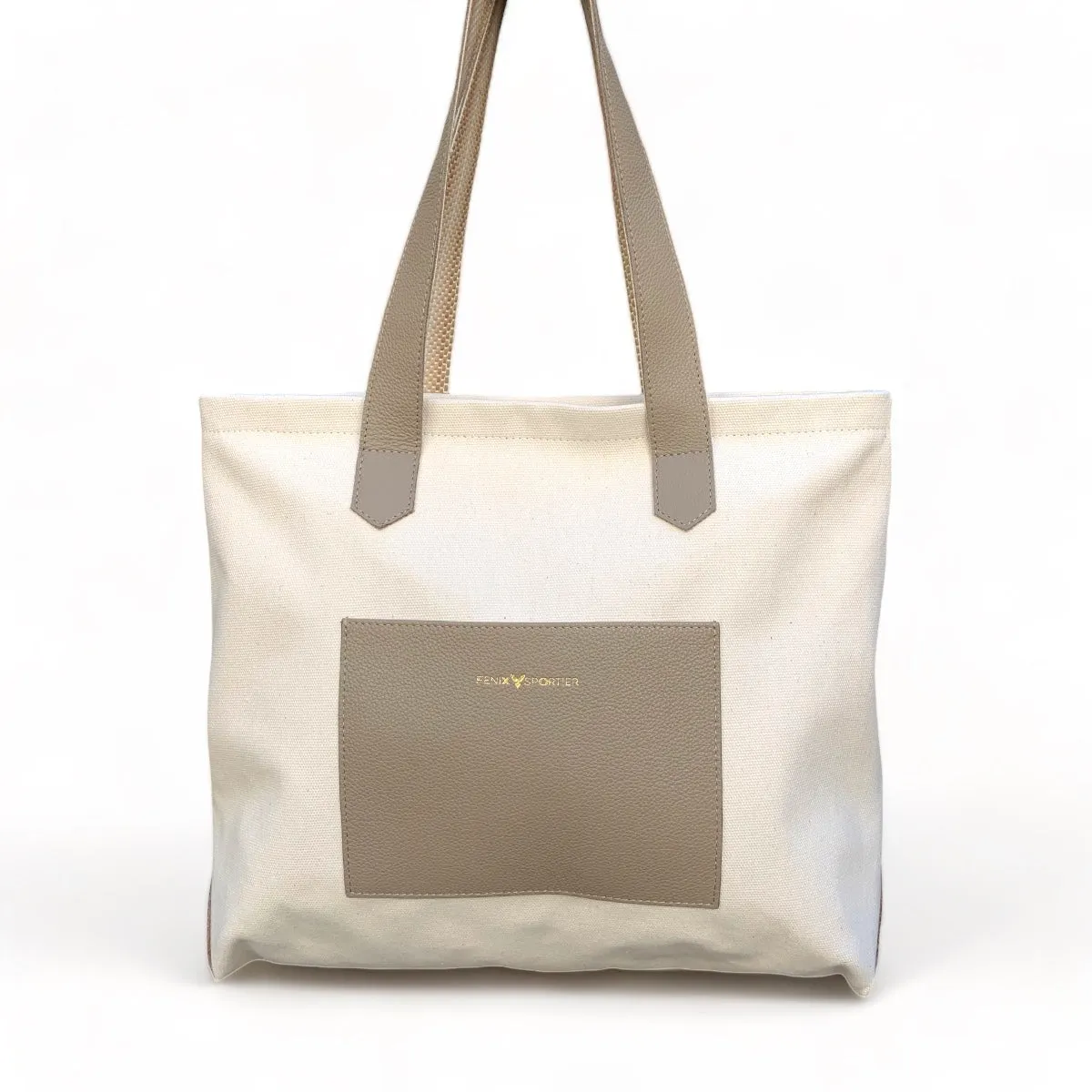 Play   Aprés Bag  - Creta Leather / Natural Canvas