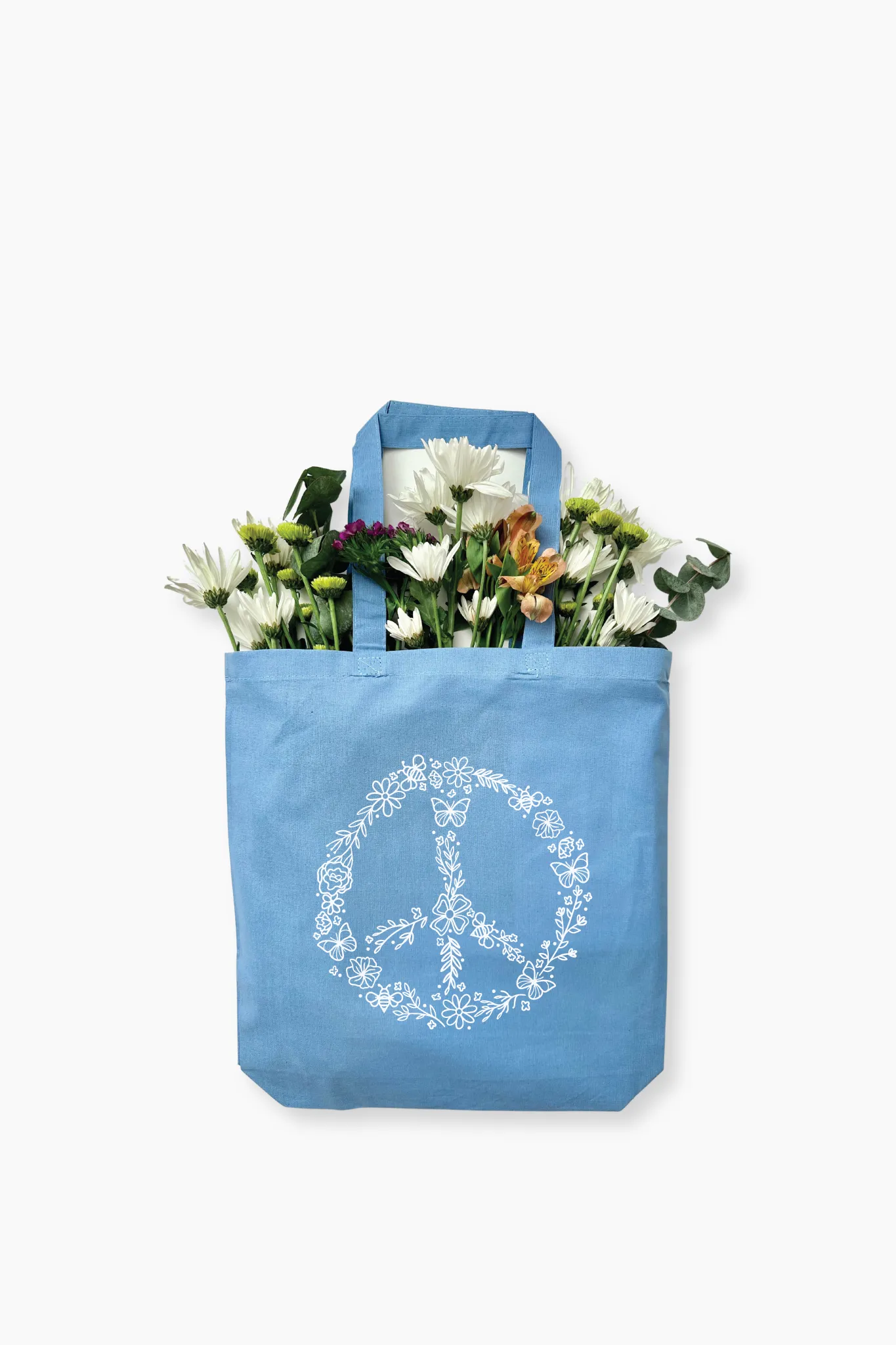 Pollinator Peace Sign Tote Bag