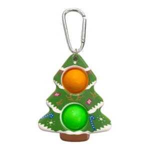 Pop It Fidget Toy Keychain - Christmas Tree