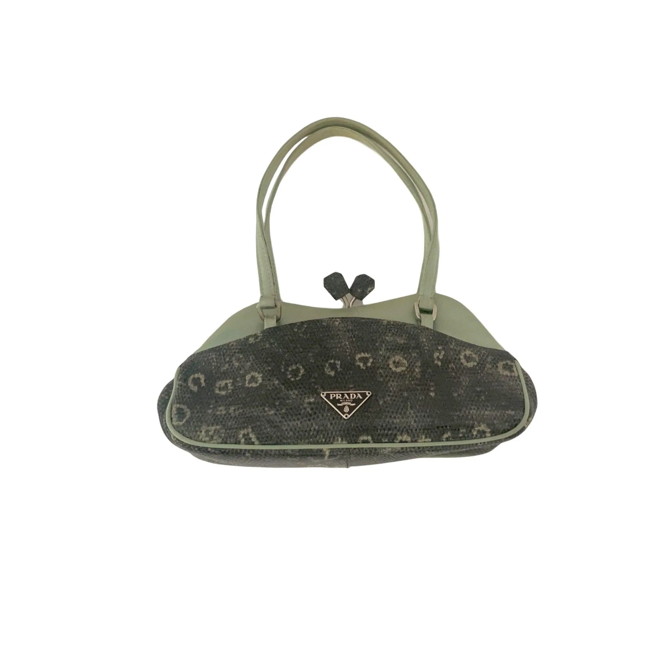 Prada Mini Lizard Skin Satin Bag