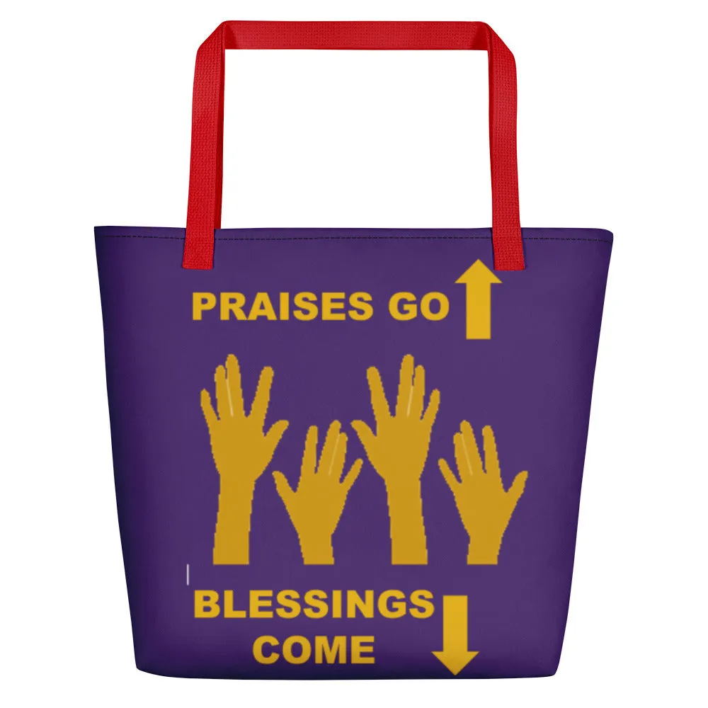 Praises Up Beach Bag